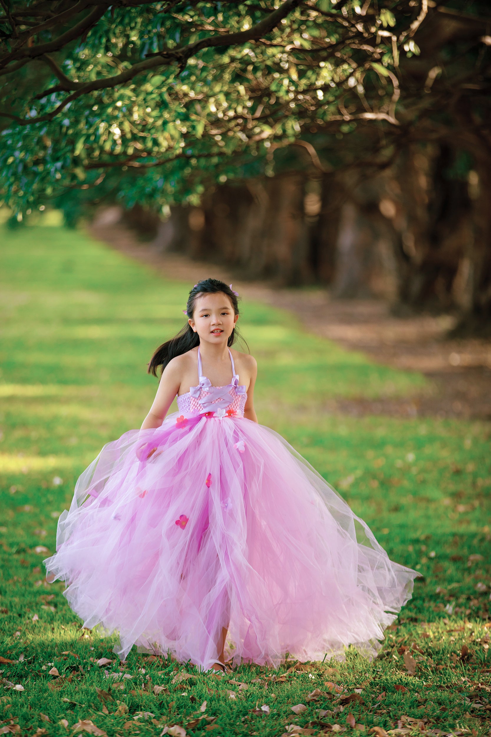 Tangled Rapunzel Flowers Princess Tutu Dress