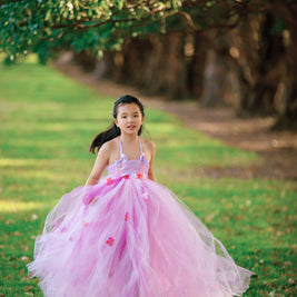 Tangled Rapunzel Flowers Princess Tutu Dress