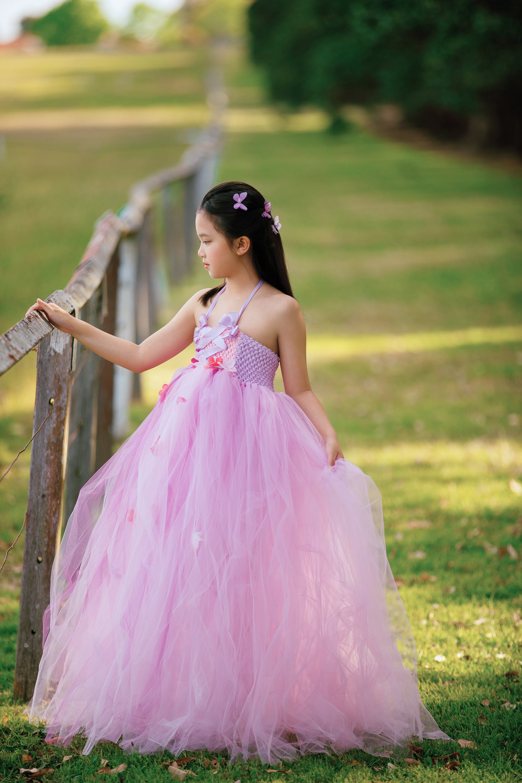Tangled Rapunzel Flowers Princess Tutu Dress