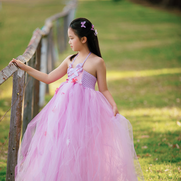 Tangled Rapunzel Flowers Princess Tutu Dress