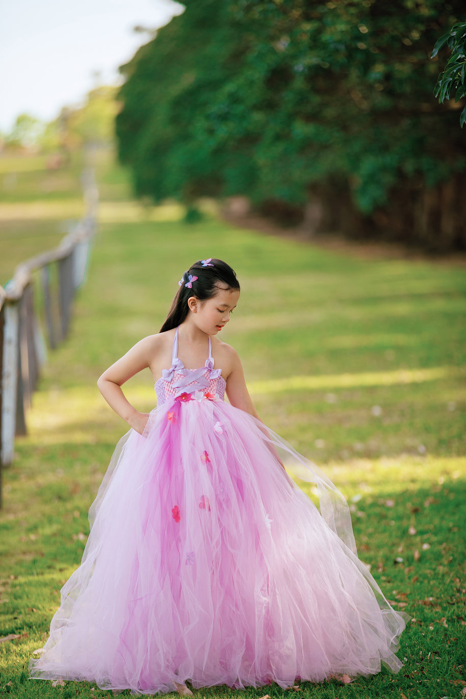 Tangled Rapunzel Flowers Princess Tutu Dress