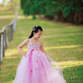 Tangled Rapunzel Flowers Princess Tutu Dress