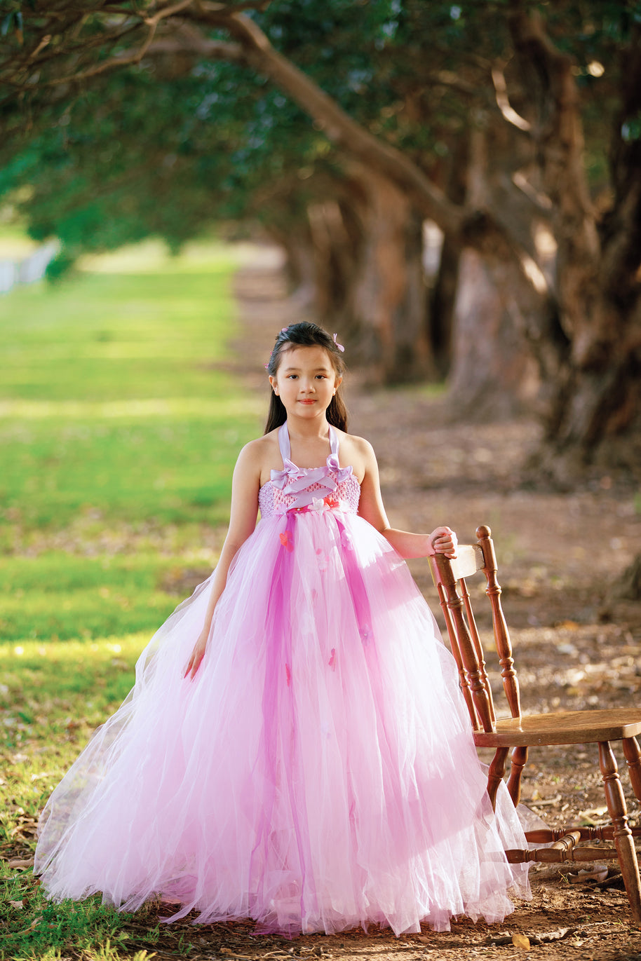 Tangled Rapunzel Flowers Princess Tutu Dress