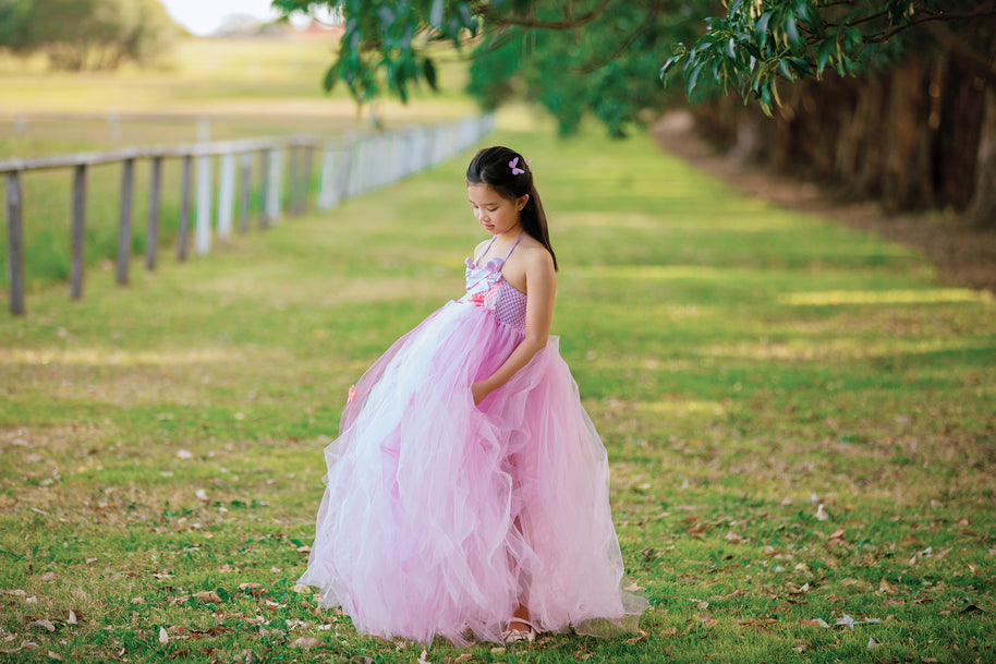 Tangled Rapunzel Flowers Princess Tutu Dress