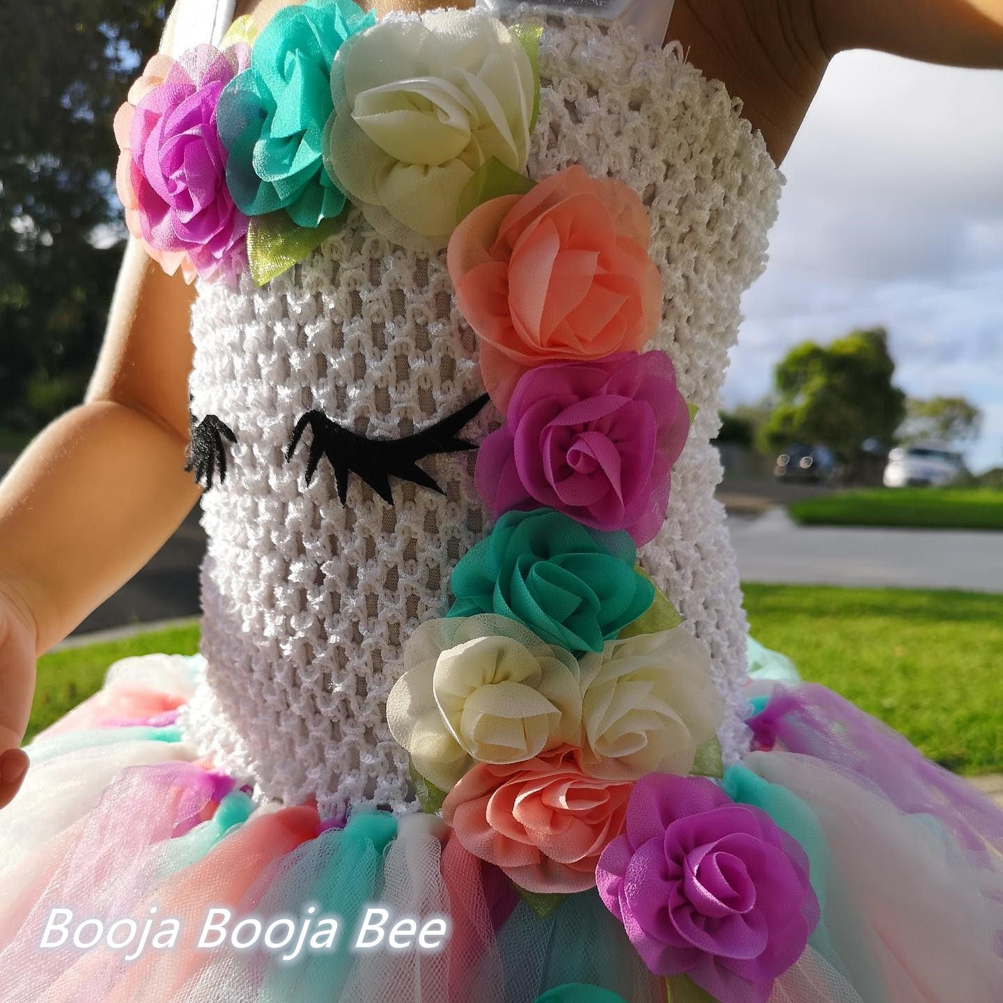 Unicorn Rainbow Tutu Dress, Fairy Costume for Birthday Party
