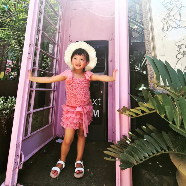 Fancy Dusty pink tutu pants playful set, 1st birthday baby girls gift