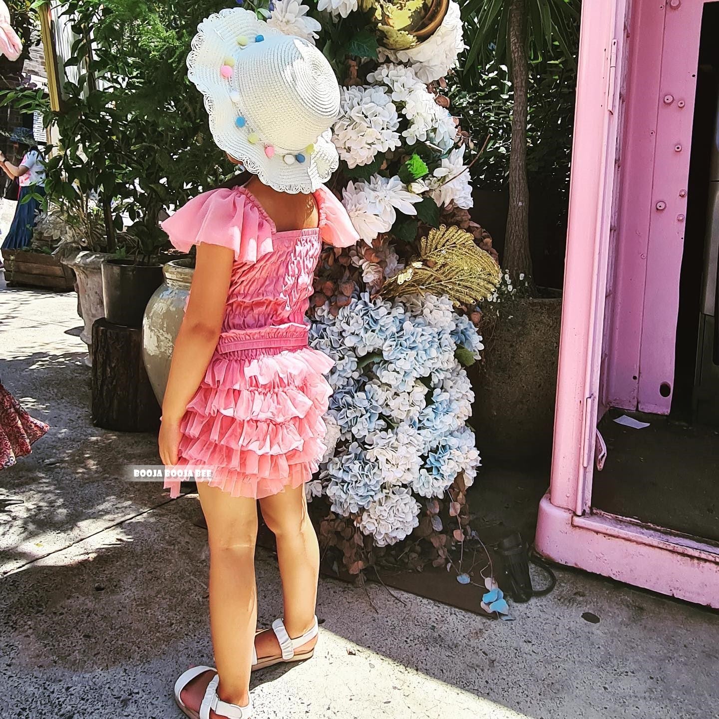 Fancy Dusty pink tutu pants playful set, 1st birthday baby girls gift