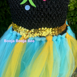 Frozen Anna toddler baby tutu 1st birthday，Princess costume tulle dress，Aged 0-10