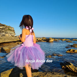 Girls 1st sea purple mermaid tutu dress, Deep in the sea party