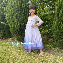Disney themed party Elsa costumes for kids 3-8, Frozen 2 Elsa birthday princess dress