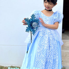 Cinderella puffy sleeves ball gown, Girls birthday gift party dress