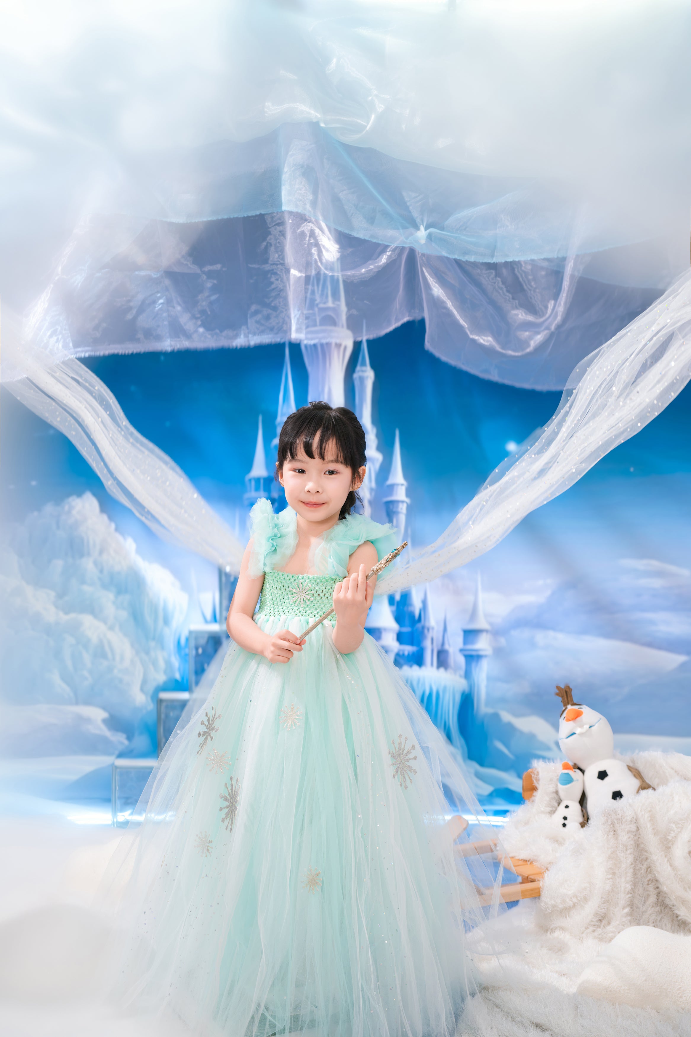 Frozen Elsa Green Mint tutu dress, Party Queen dress