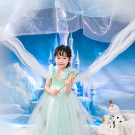 Frozen Elsa Green Mint tutu dress, Party Queen dress