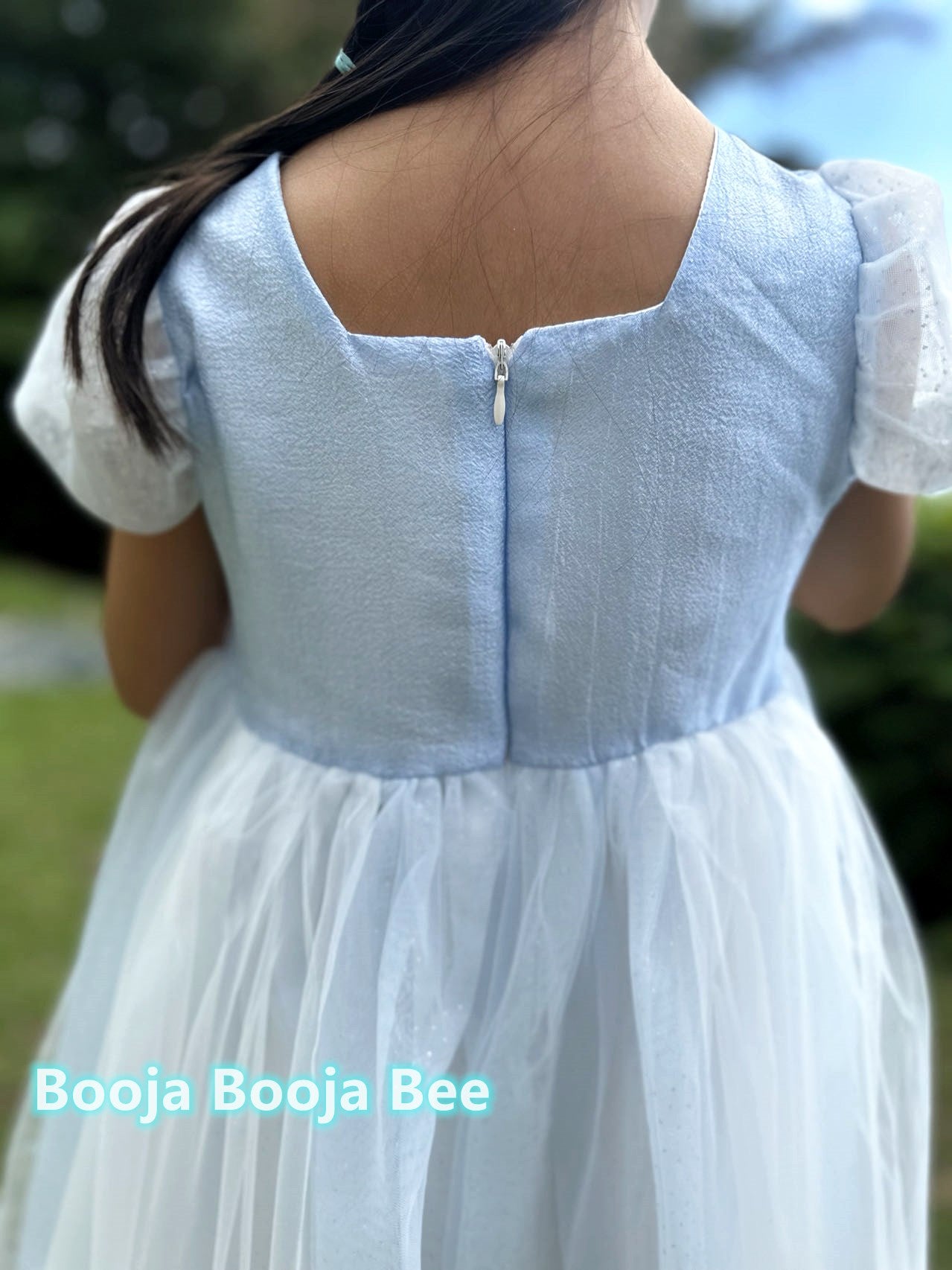 Deluxe Elsa Frozen costume party dress – Glitter snowflake princess cosplay , Aged 3-10
