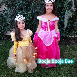 Sleeping beauty inspired costume, Princess Aurora cosplay dress gloves set