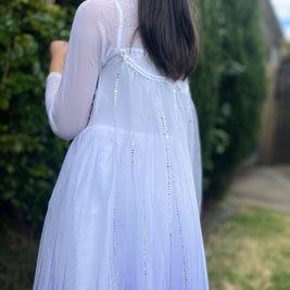Disney themed party Elsa costumes for kids 3-8, Frozen 2 Elsa birthday princess dress