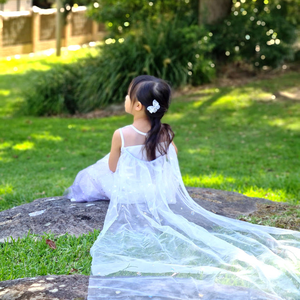 Frozen Elsa ombre sleeveless princess costume, Boho girls birthday costume