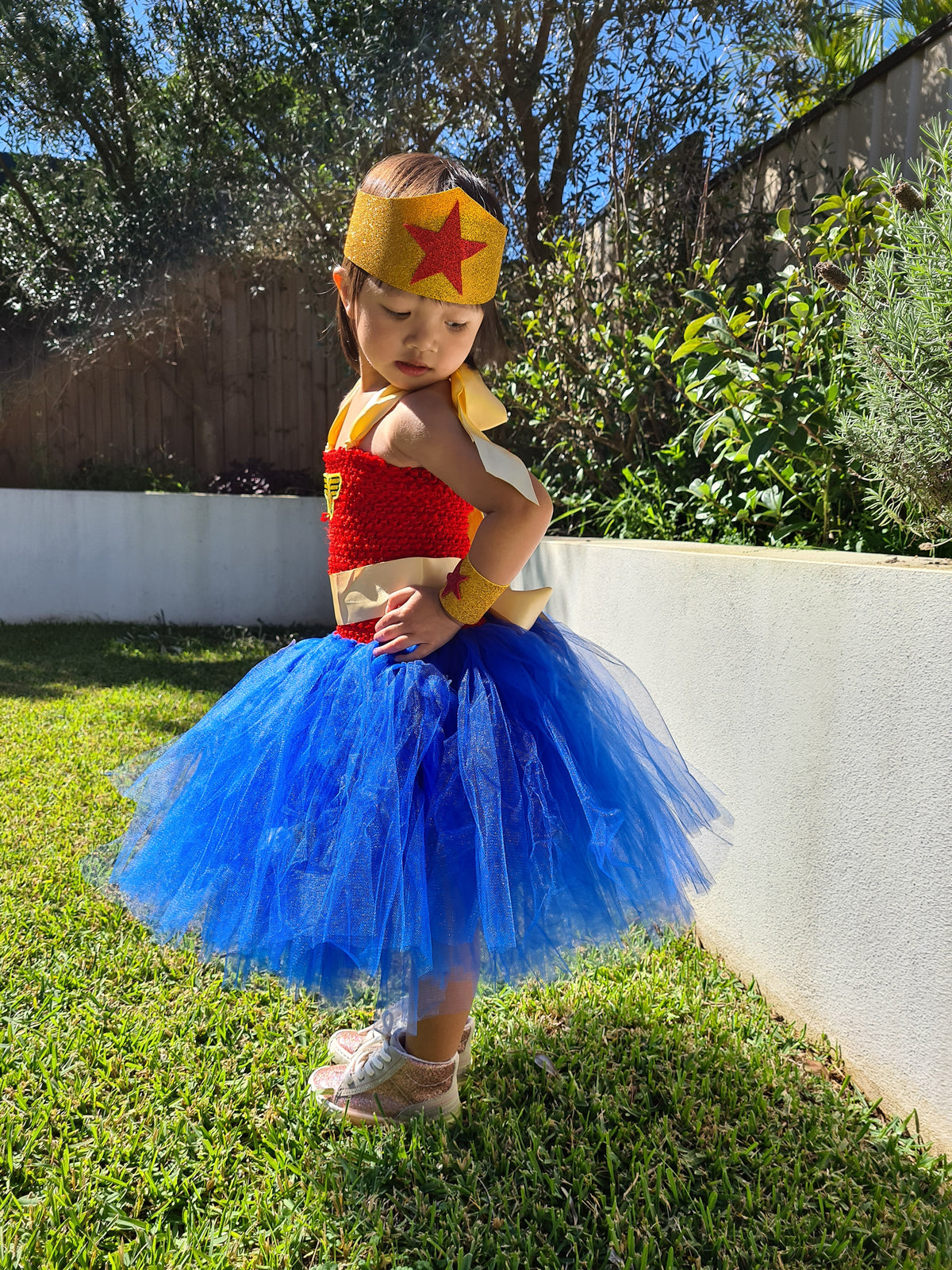 Girls' Wonder Woman Tutu Dress Costume