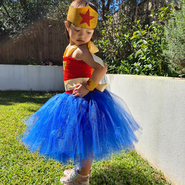 Girls' Wonder Woman Tutu Dress Costume