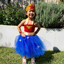 Girls' Wonder Woman Tutu Dress Costume
