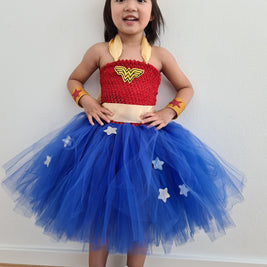Girls' Wonder Woman Tutu Dress Costume