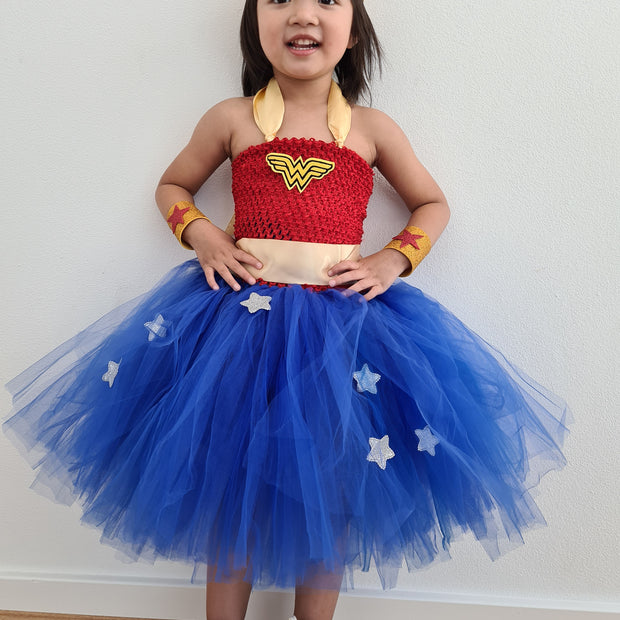 Girls' Wonder Woman Tutu Dress Costume