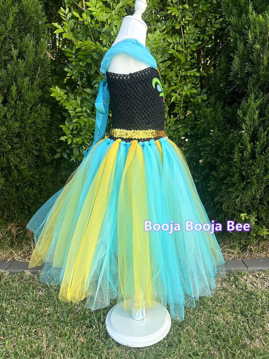Frozen Anna toddler baby tutu 1st birthday，Princess costume tulle dress，Aged 0-10