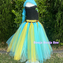 Frozen Anna toddler baby tutu 1st birthday，Princess costume tulle dress，Aged 0-10