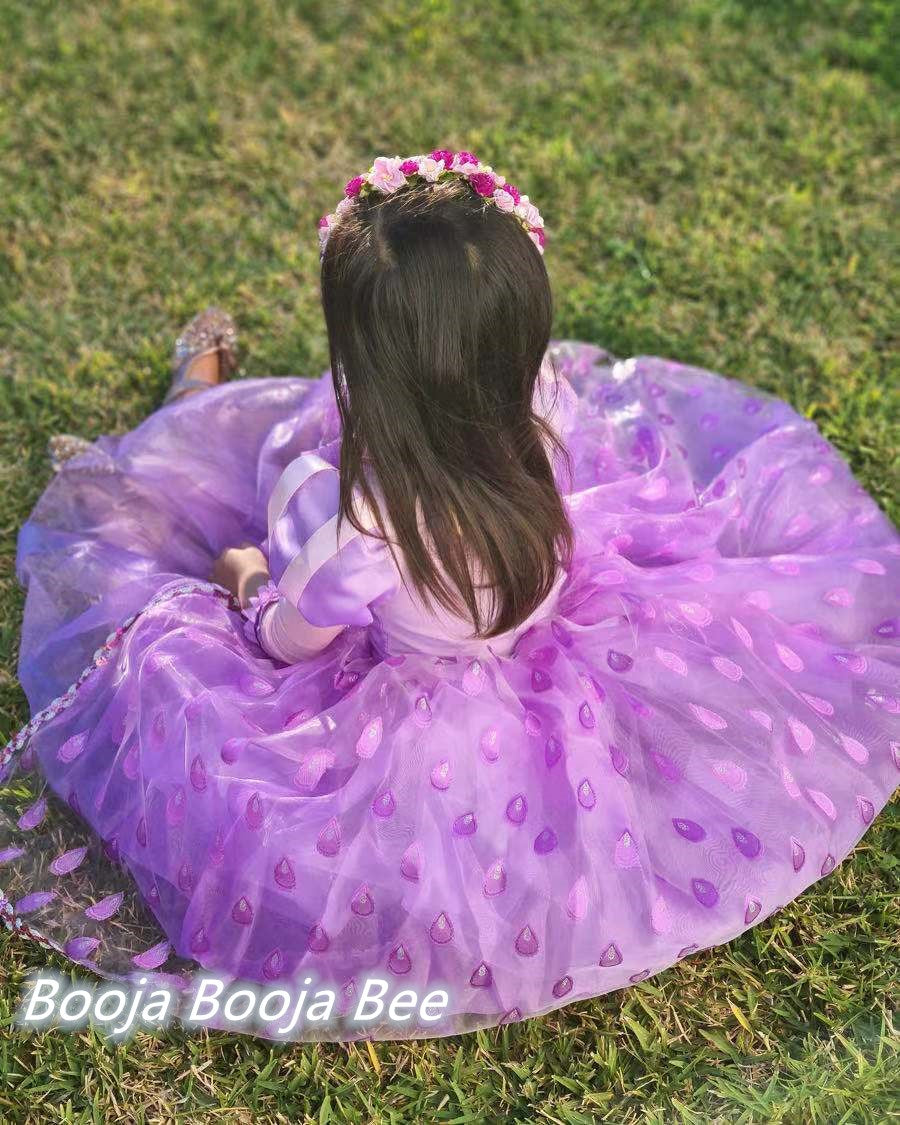 Rapunzel Tangled toddler deluxe gown dress, Girls birthday dress up themed party
