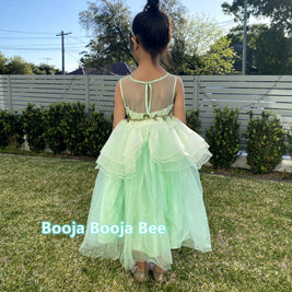 Princess Tiana costume sleeveless costume dress, The Frog movie cosplay