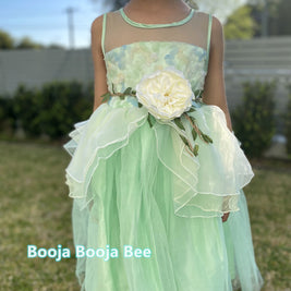 Princess Tiana costume sleeveless costume dress, The Frog movie cosplay
