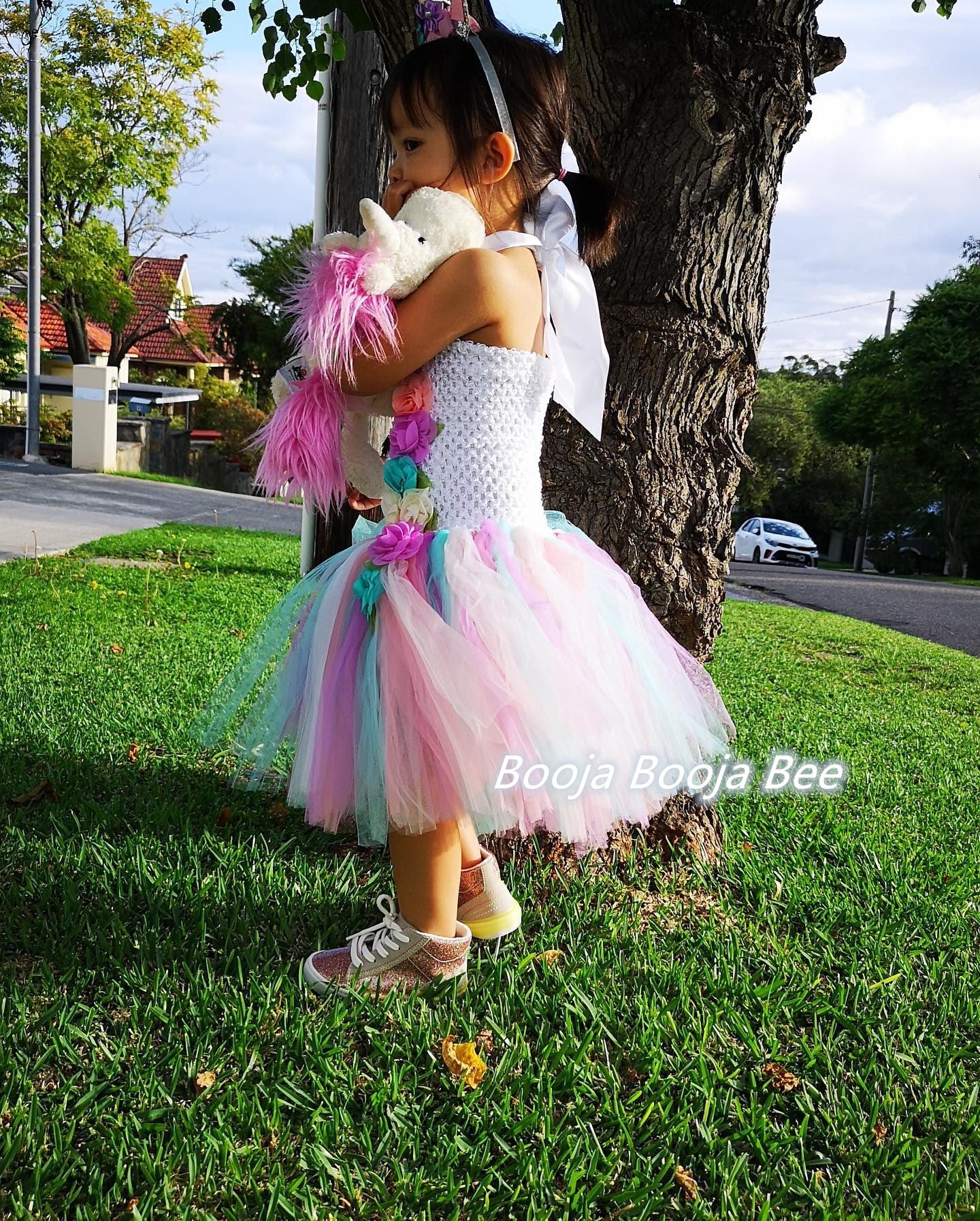 Unicorn Rainbow Tutu Dress, Fairy Costume for Birthday Party