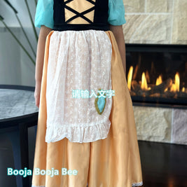 Cinderella maid inspired girls costume, Princess cleaning apron dress