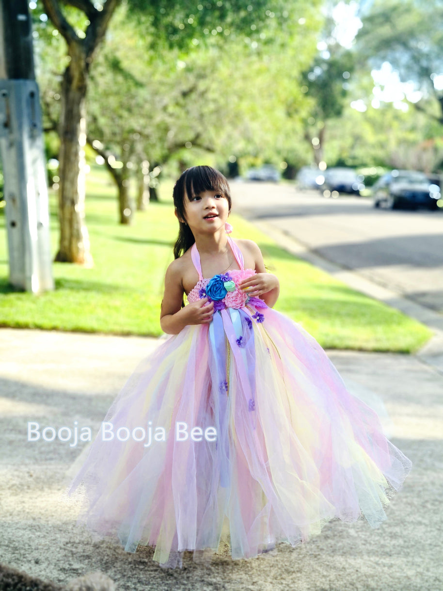 Unicorn Rainbow Tutu Dress sets for 1st Birthday, Little Pony Pastel Party Wear