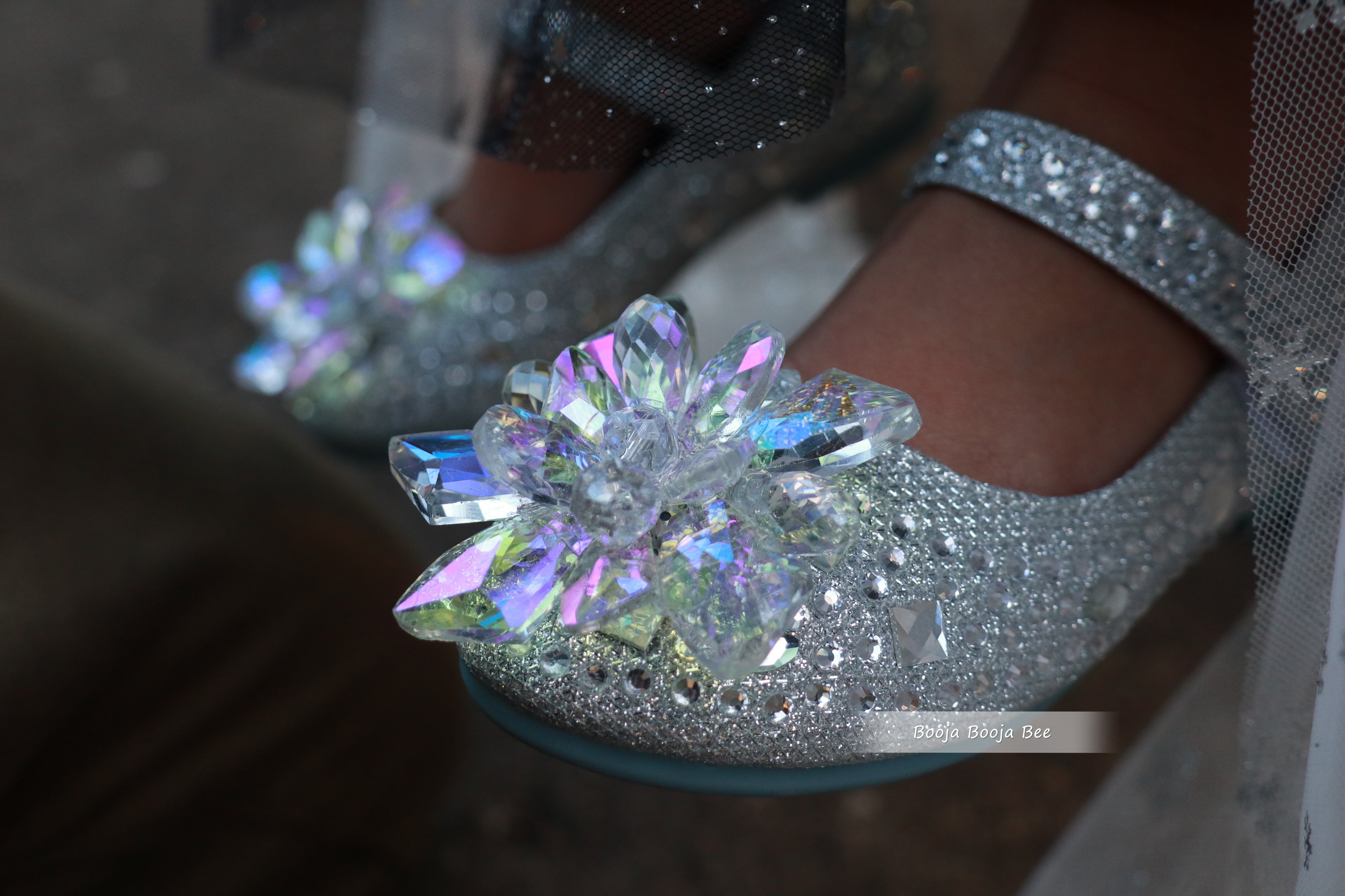 Frozen Elsa rhinestones princess magic shoes
