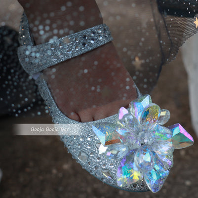 Frozen Elsa rhinestones princess magic shoes