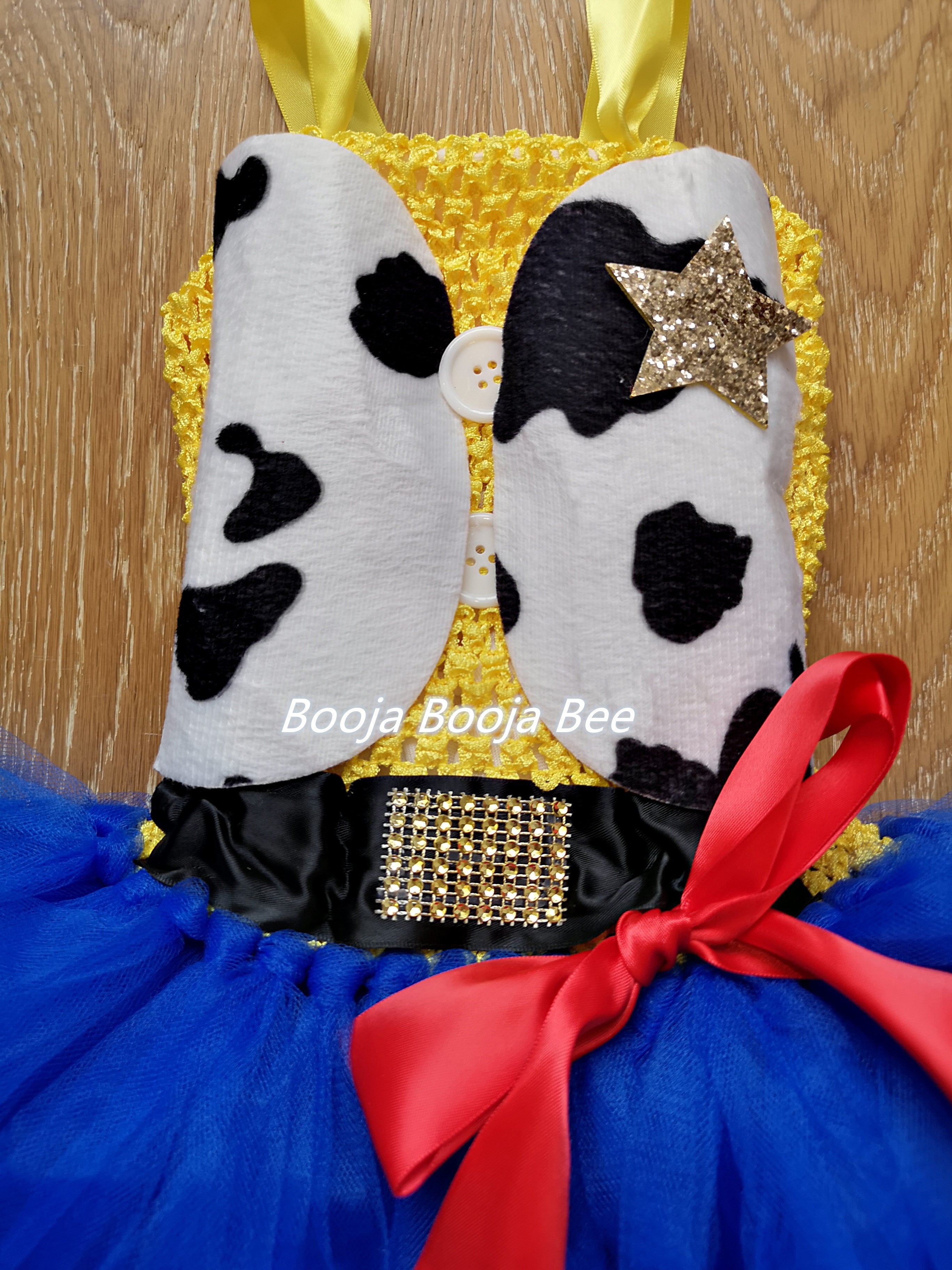 Toy Story Jessie cowgirl deluxe tutu dress set, Disney cosplay costume set (3pcs)