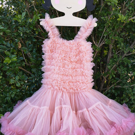 Baby girl toddler fluffy wild rose tutu dress, 1st Birthday party wear