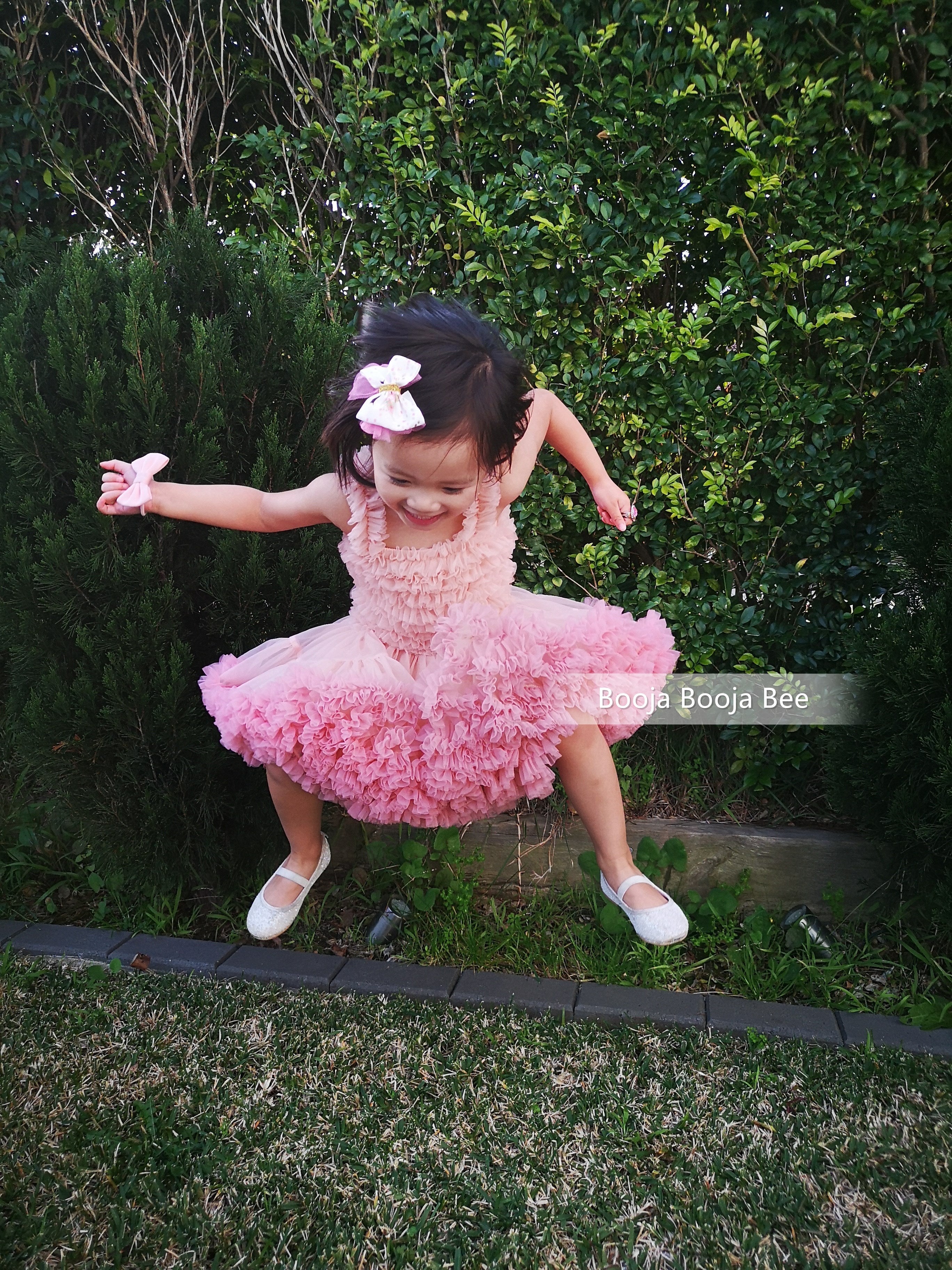 Baby girl toddler fluffy wild rose tutu dress, 1st Birthday party wear