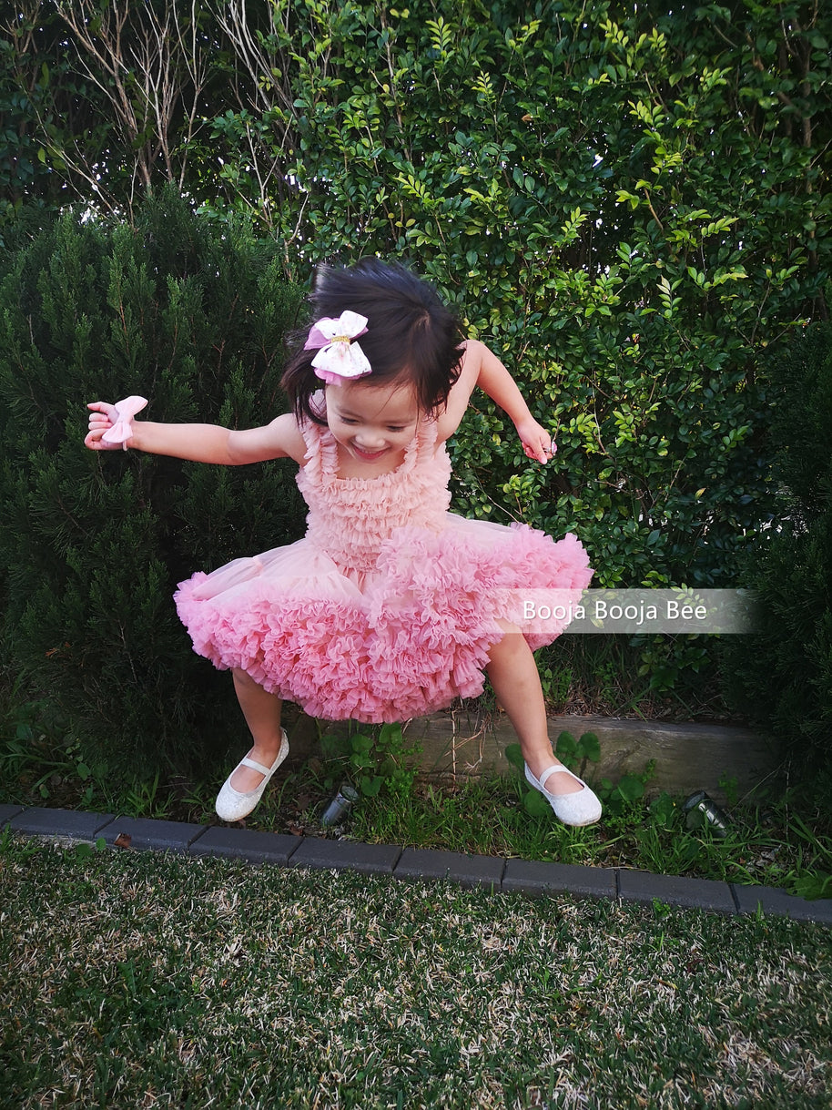 Baby girl toddler fluffy wild rose tutu dress, 1st Birthday party wear