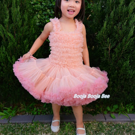 Baby girl toddler fluffy wild rose tutu dress, 1st Birthday party wear
