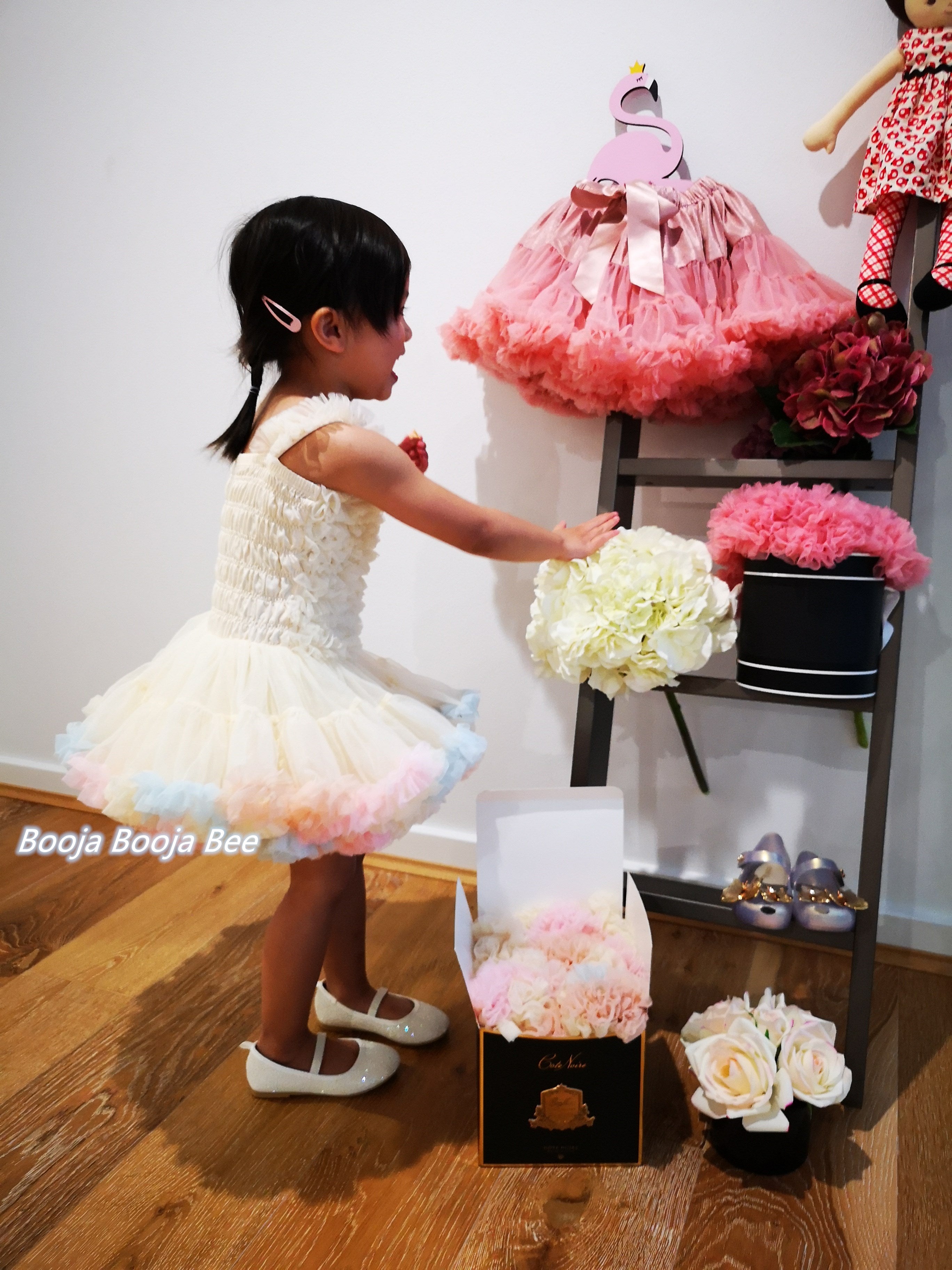 Baby Girl 1st Rainbow tutu Dress, Girls Birthday Party Dress
