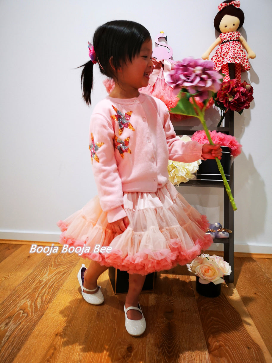 Wild Rose Fluffy Petti skirt 1st Tutu, Swirl & Twirl birthday baby skirt