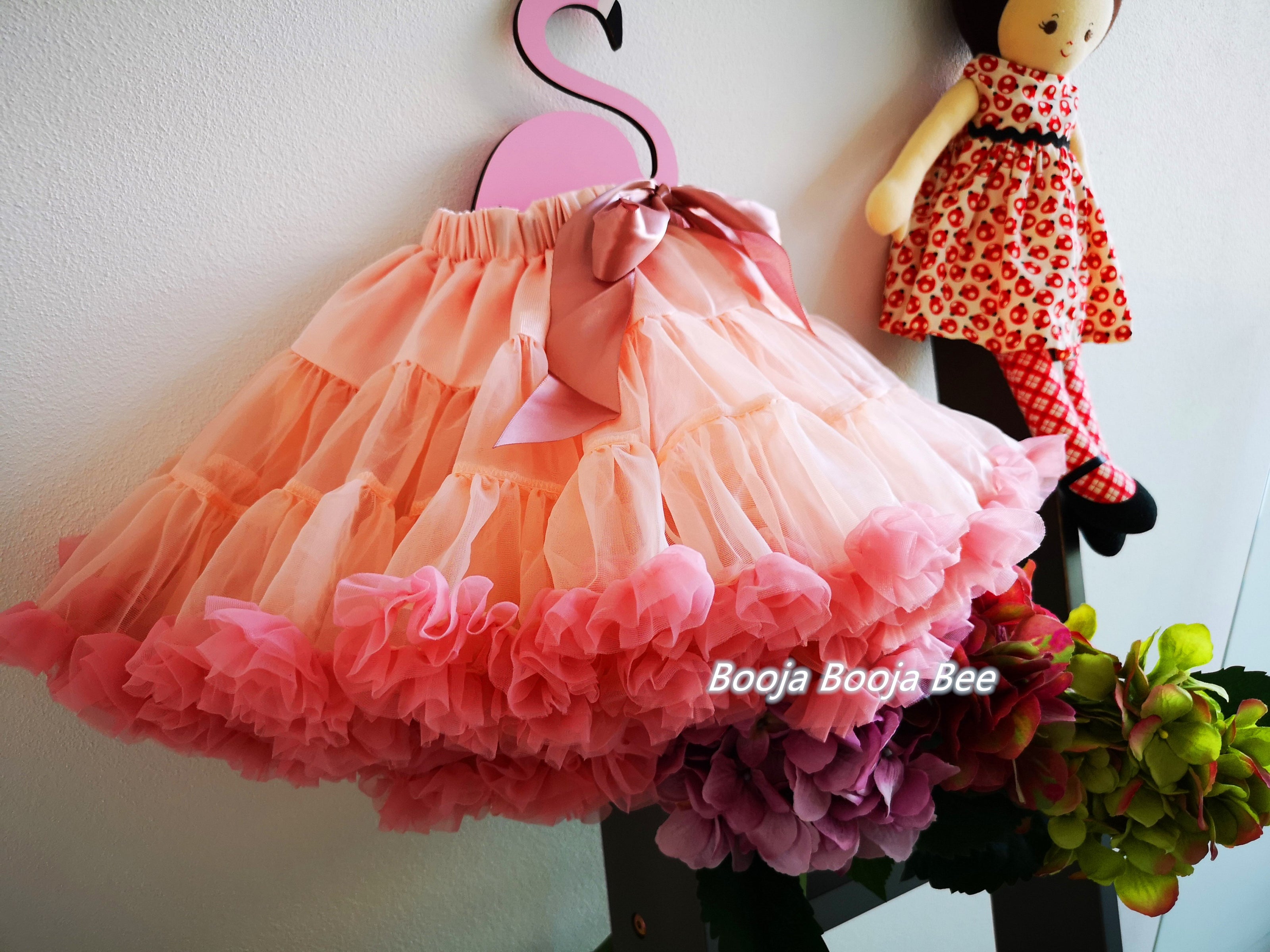 Wild Rose Fluffy Petti skirt 1st Tutu, Swirl & Twirl birthday baby skirt
