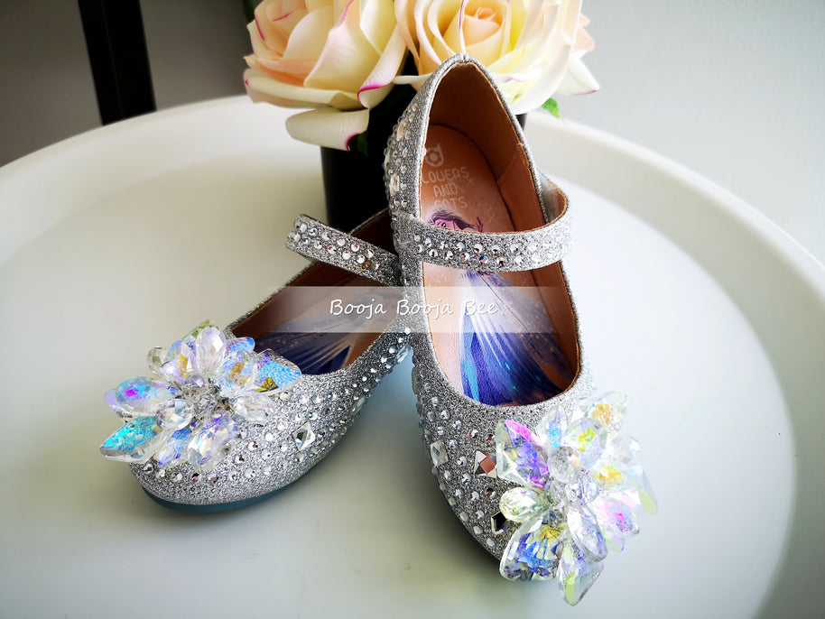 Frozen Elsa rhinestones princess magic shoes