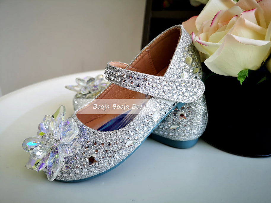 Frozen Elsa rhinestones princess magic shoes