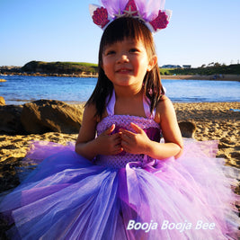 Girls 1st sea purple mermaid tutu dress, Deep in the sea party
