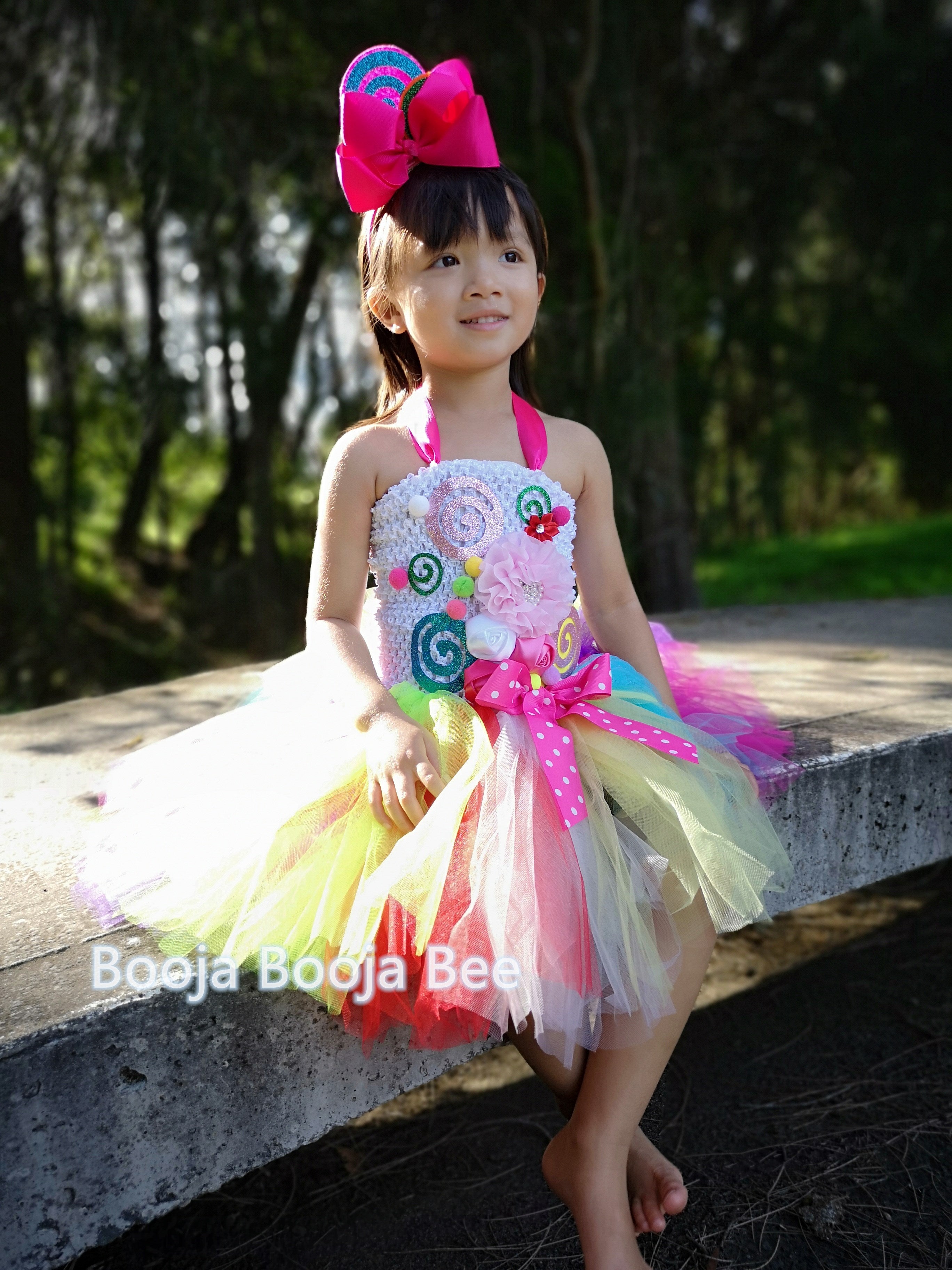 Lollipop Candy tutu rainbow dress, Candy themed birthday costume