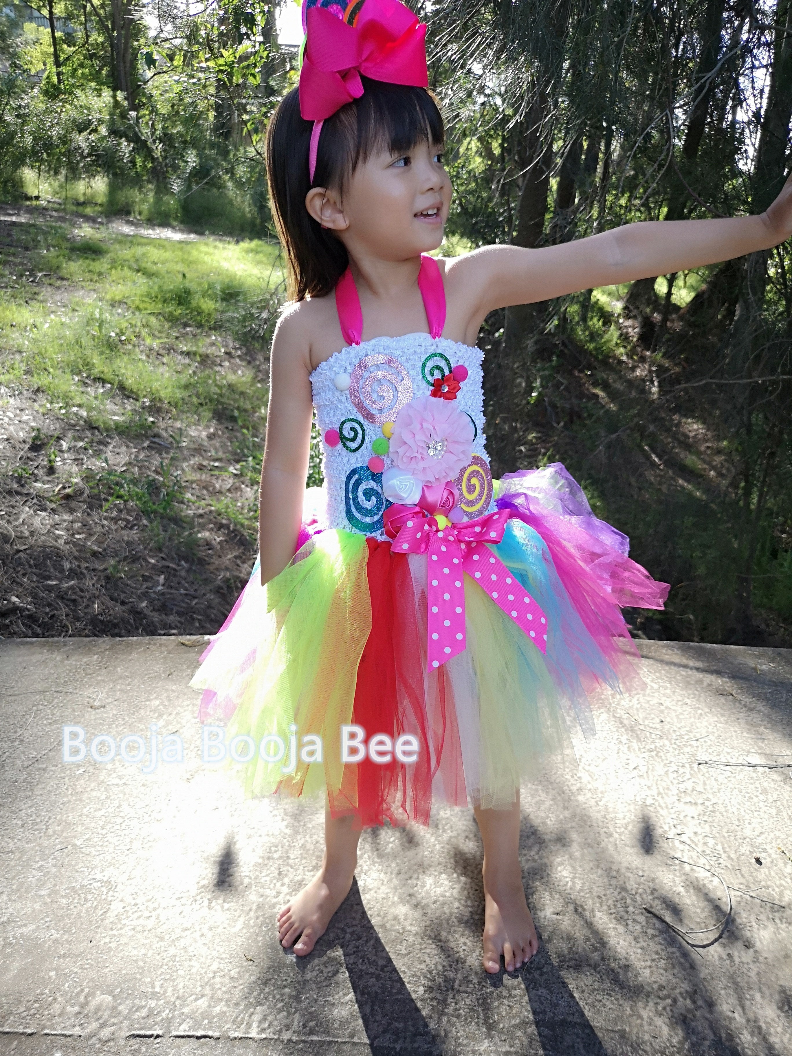 Lollipop Candy tutu rainbow dress, Candy themed birthday costume