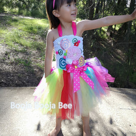 Lollipop Candy tutu rainbow dress, Candy themed birthday costume